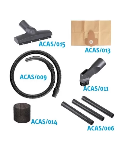 Aspirateur eau et poussiere 10l 1200w et accessoires Fervi a024/10