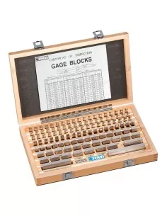 Jeu de cales de controle plates paralleles en acier rode Fervi B112/1