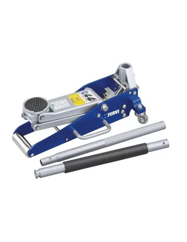 Cric roulant en aluminium et acier de 15 tonnes pour voitures