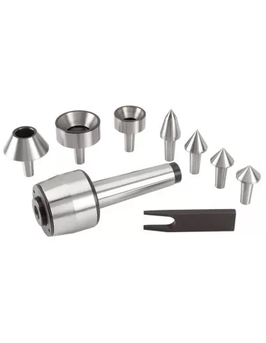 Jeu de contre-pointe tournante pour tour cm 3