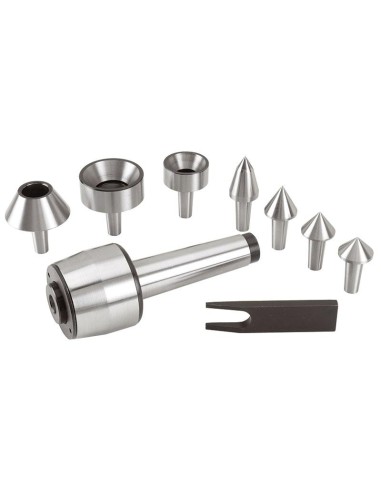 Jeu de contre-pointe tournante de 4 cm pour tour