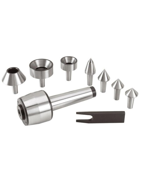 Jeu de contre-pointe tournante de 4 cm pour tour