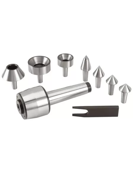 Jeu de contre-pointe tournante de 4 cm pour tour