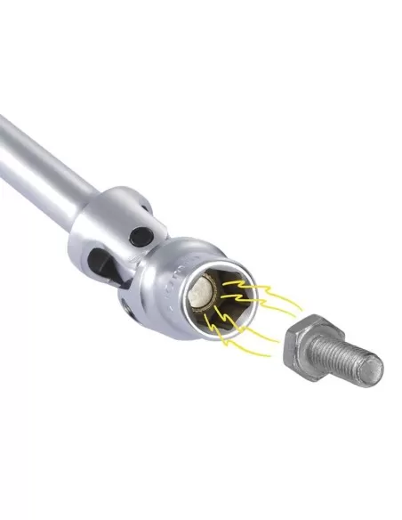 Cle a douille hexagonale pivotante magnetique de 16 mm