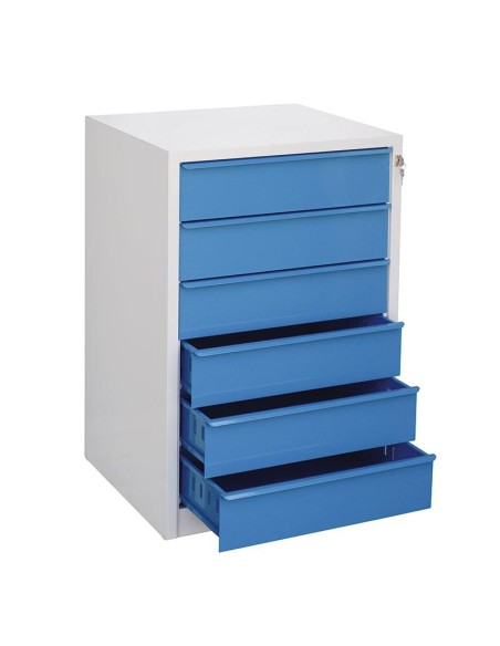 Coffre a outils 6 tiroirs atelier garage Fervi C600