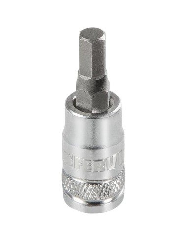 Chiave a bussola con inserto esagonale 4 mm 1/4 "Fervi bn415n004a