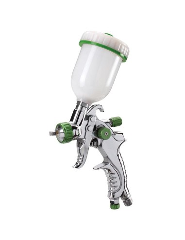 Pistolet a peinture aerographe reservoir superieur 100 ml buse 10 mm fervi a602a