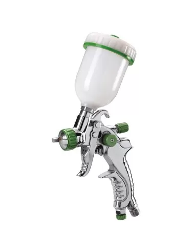 Pistolet a peinture aerographe reservoir superieur 100 ml buse 10 mm fervi a602a