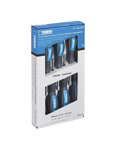 Jeu de 7 cles a douille avec manche 4-9 mm