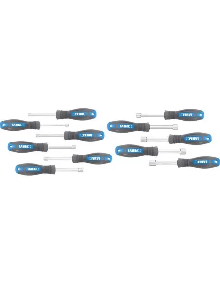 Jeu de 11 cles a douille avec manche 4-13 mm