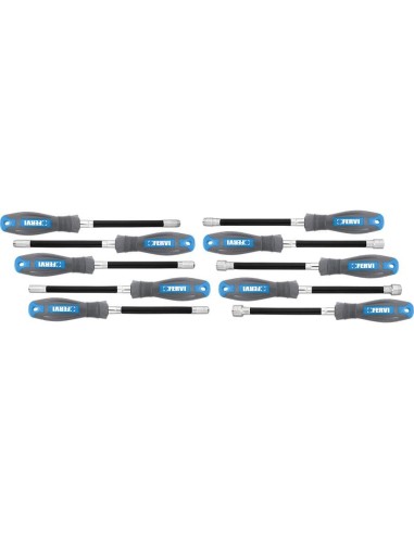 Jeu de 10 cles a douille avec manche 5-13 mm