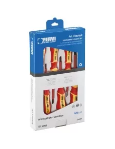 Jeu de tournevis isoles cruciformes et plats