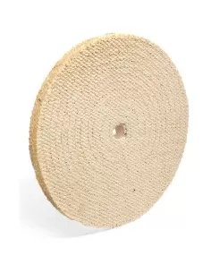 Disque matelasse en sisal 150 x 20 mm pour meuleuse d'etabli
