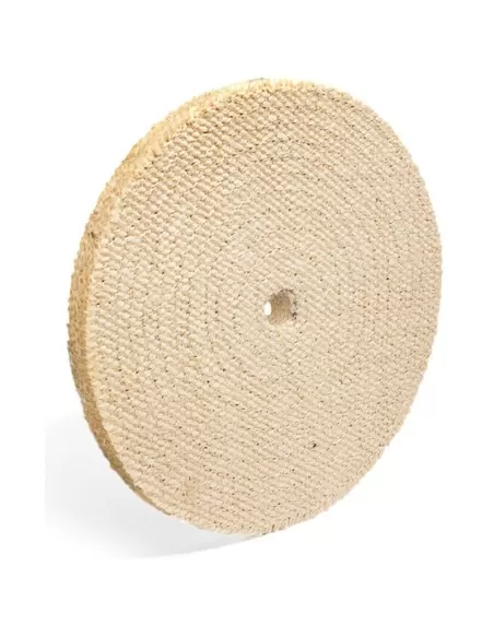 Disque matelasse en sisal 150 x 20 mm pour meuleuse d'etabli