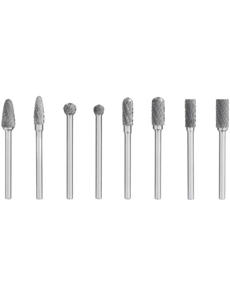 Jeu de 8 limes rotatives hm a tige croisee 3