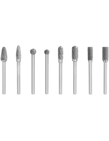 Jeu de 8 limes rotatives hm a tige croisee 3