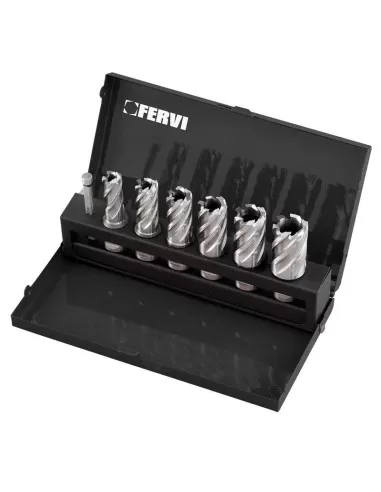 Jeu de 12 fraises 12 - 22 mm avec fixation Weldon pour perceuse magnetique