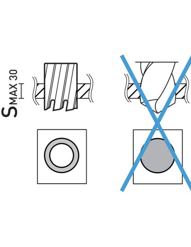 Jeu de 12 fraises 12 - 22 mm avec fixation Weldon pour perceuse magnetique