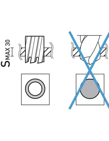 Jeu de 12 fraises 12 - 22 mm avec fixation Weldon pour perceuse magnetique