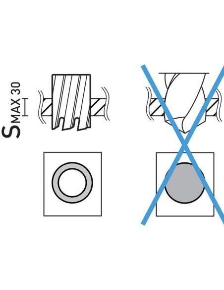 Jeu de 12 fraises 12 - 22 mm avec fixation Weldon pour perceuse magnetique