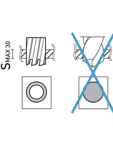Jeu de 12 fraises 12 - 22 mm avec fixation Weldon pour perceuse magnetique