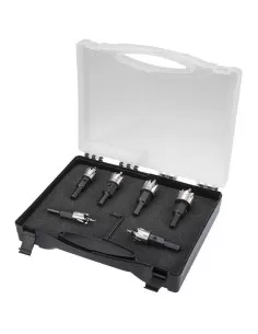 Lot de 6 emporte-pieces hss 16 - 30 mm pour metal