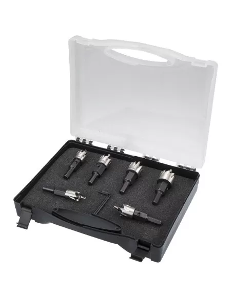 Lot de 6 emporte-pieces hss 16 - 30 mm pour metal