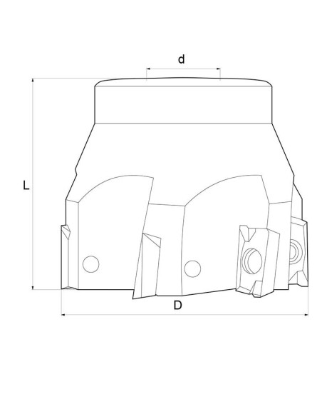Inserer un coupeur Insert cutter Fervi f302/063