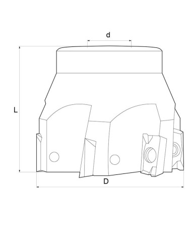 Inserer un coupeur Insert cutter Fervi f302/100