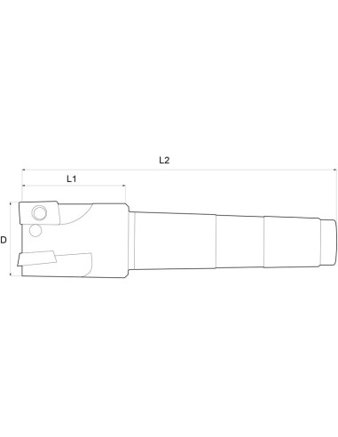 Coupe-epaule Shoulder milling cutter Fervi f401/32
