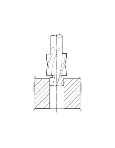 Lame pour trous traversants pour sieges de vis M12 Fervi L020/12