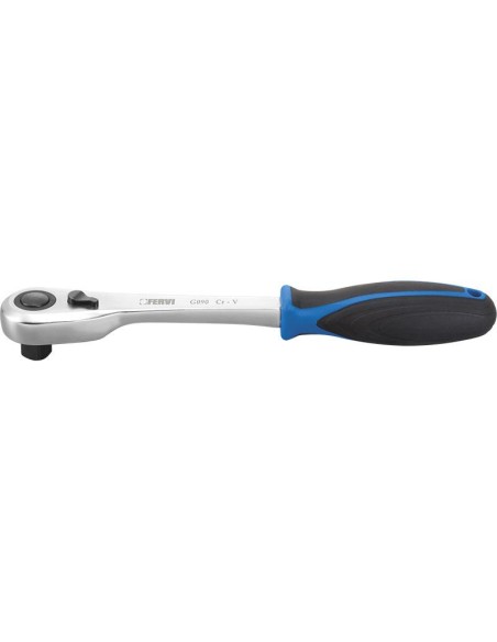 Cliquet ergonomique 1/4 ergonomic ratchet 1/4 fervi g090/1/4
