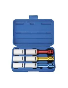 Jeu de cles a douille a choc 1/2" longue 17 - 21 mm