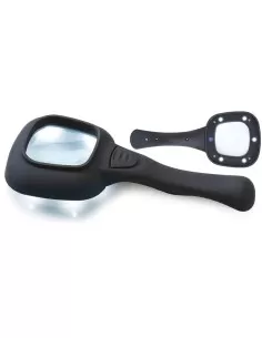 Loupe en cristal de 50 mm avec led