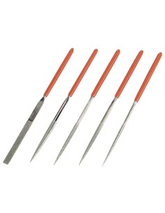 Lot de 5 limes aiguilles diamantees 140 mm