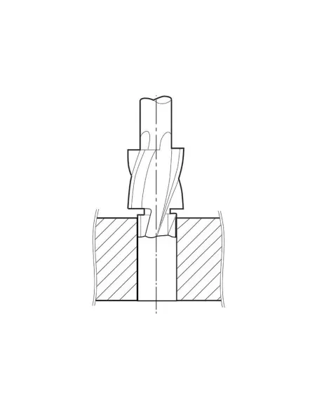 Lames serie 7 pour trous traversants pour sieges de vis m3 - m12 qualite moyenne
