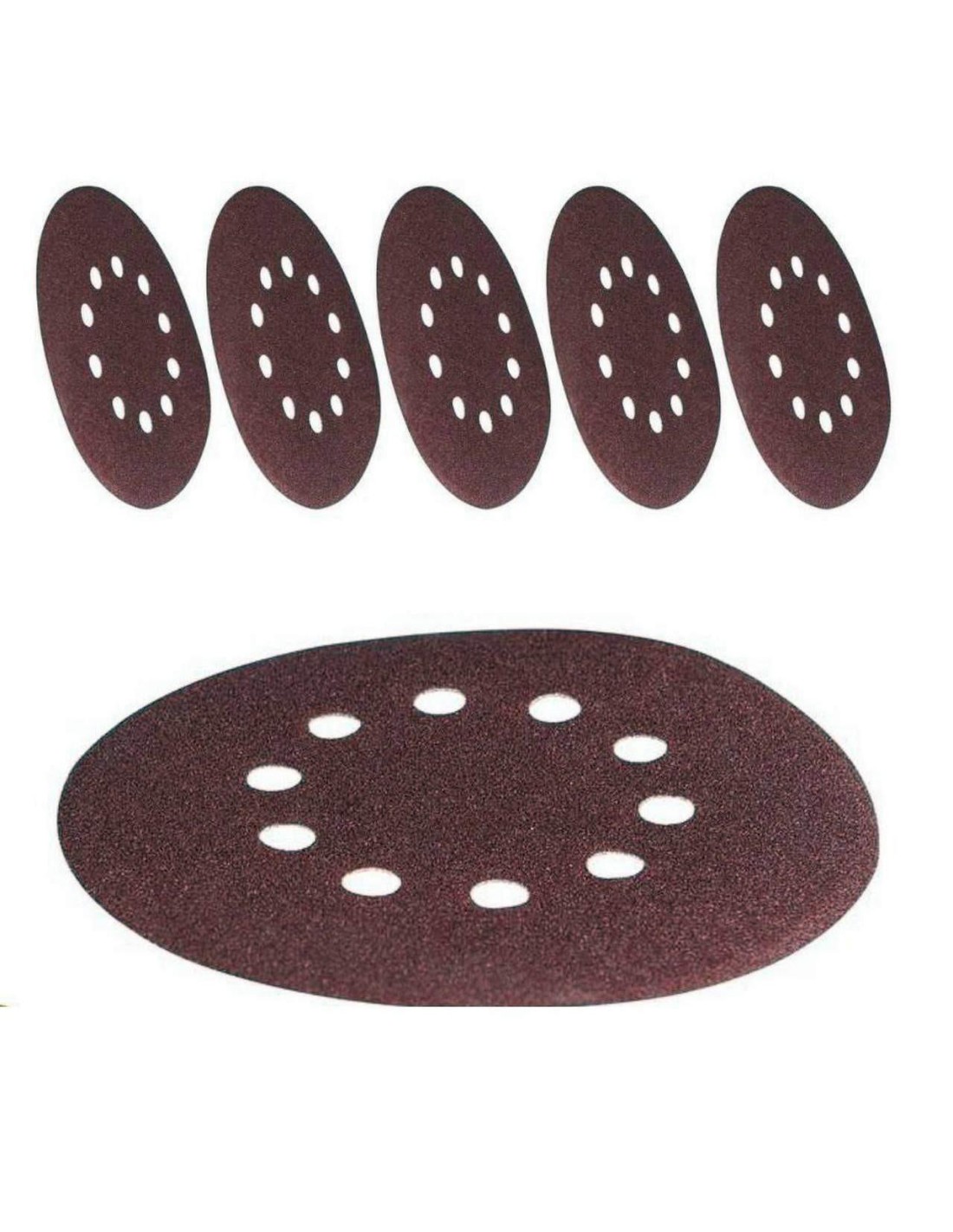 Kit 6 disques abrasifs ø 225 rechange ponceuse murale tout grain Scheppach
