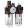 Regulateur avec manometre lubrificateur huile pour compresseur fervi 0777/3