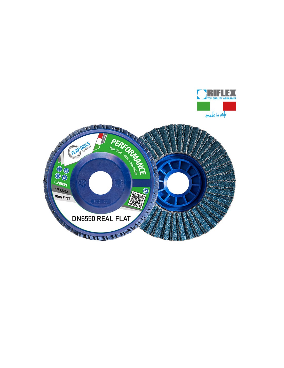 DISQUE ABRRASIF A LAMELLE 115 MM ZIRCONIUM GRAIN 40 FERVI DN6550.112