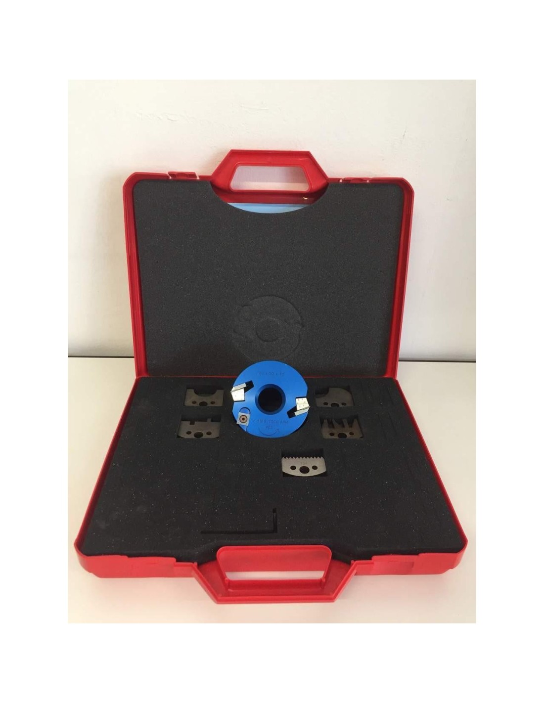 Coffret Porte-Outils À Profiler Avec  5 Jeux Couteaux Profilés Fers Pour Toupie