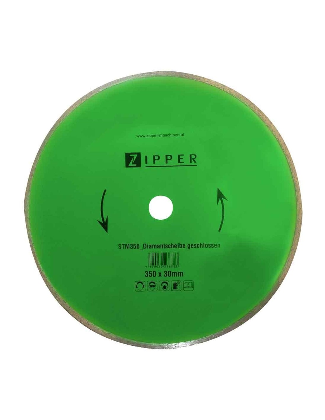 Disque de diamant 350x30 mm pour ceramique Zipper stm350dsg