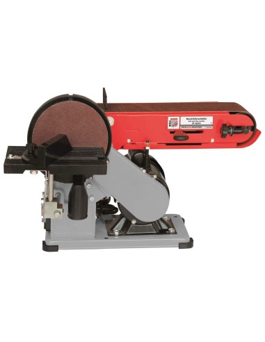 1 - Ponceuse &agrave; bande et &agrave; disque assiette meleuse 350w Holzmann bt46ec0