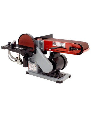 2 - Ponceuse &agrave; bande et &agrave; disque assiette meleuse 350w Holzmann bt46ec0