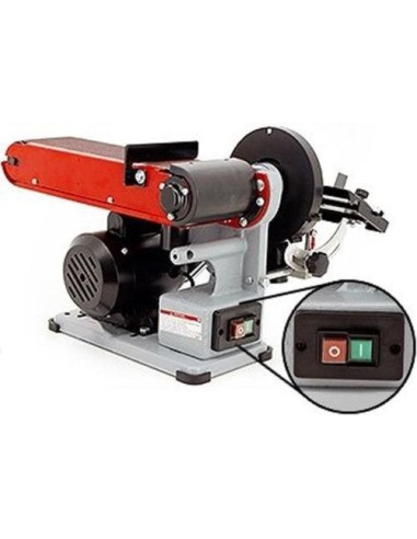 3 - Ponceuse &agrave; bande et &agrave; disque assiette meleuse 350w Holzmann bt46ec0