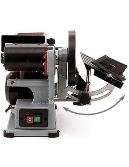 5 - Ponceuse &agrave; bande et &agrave; disque assiette meleuse 350w Holzmann bt46ec0