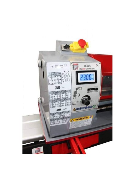 8 - Tour à métaux d'étabil 400 mm avec variateur Holzmann ed400fd