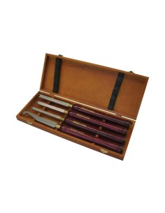 1 - Jeu de ciseaux 4 pcs pour tour à bois Holzmann adsrs4tlg