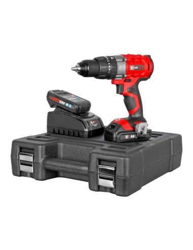 4 - Perceuse visseuse sans fils &agrave; percussion 18v 2 ah Holzmann aks45ind