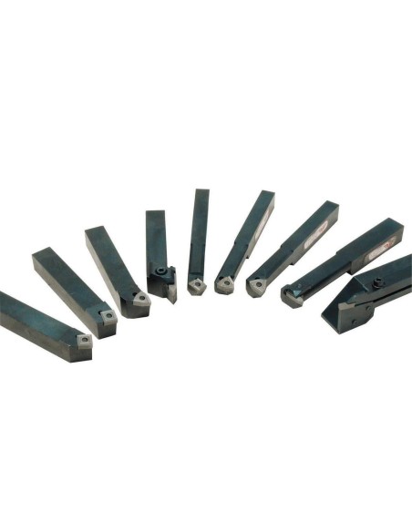 2 - Jeu d'outils à plaquettes pour tour metaux tournage Holzmann 9tlg10