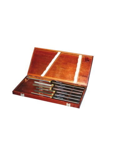 1 - Jeu d'outils ciseaux de tournage pour tour à bois&nbsp;Holzmann h6tlg